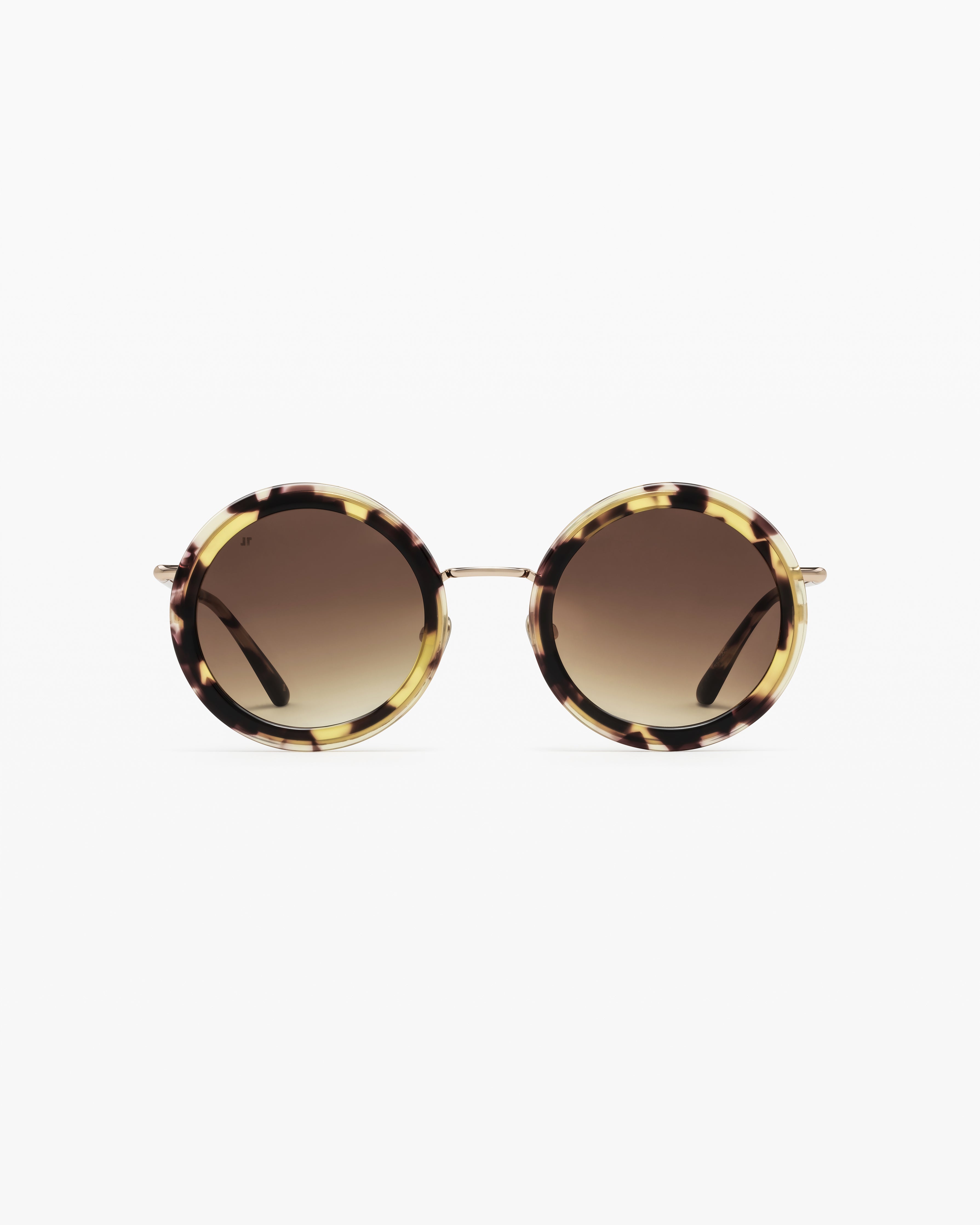 La Ibiza Rond Lunettes de Soleil pour Femmes en Ecaille foncée