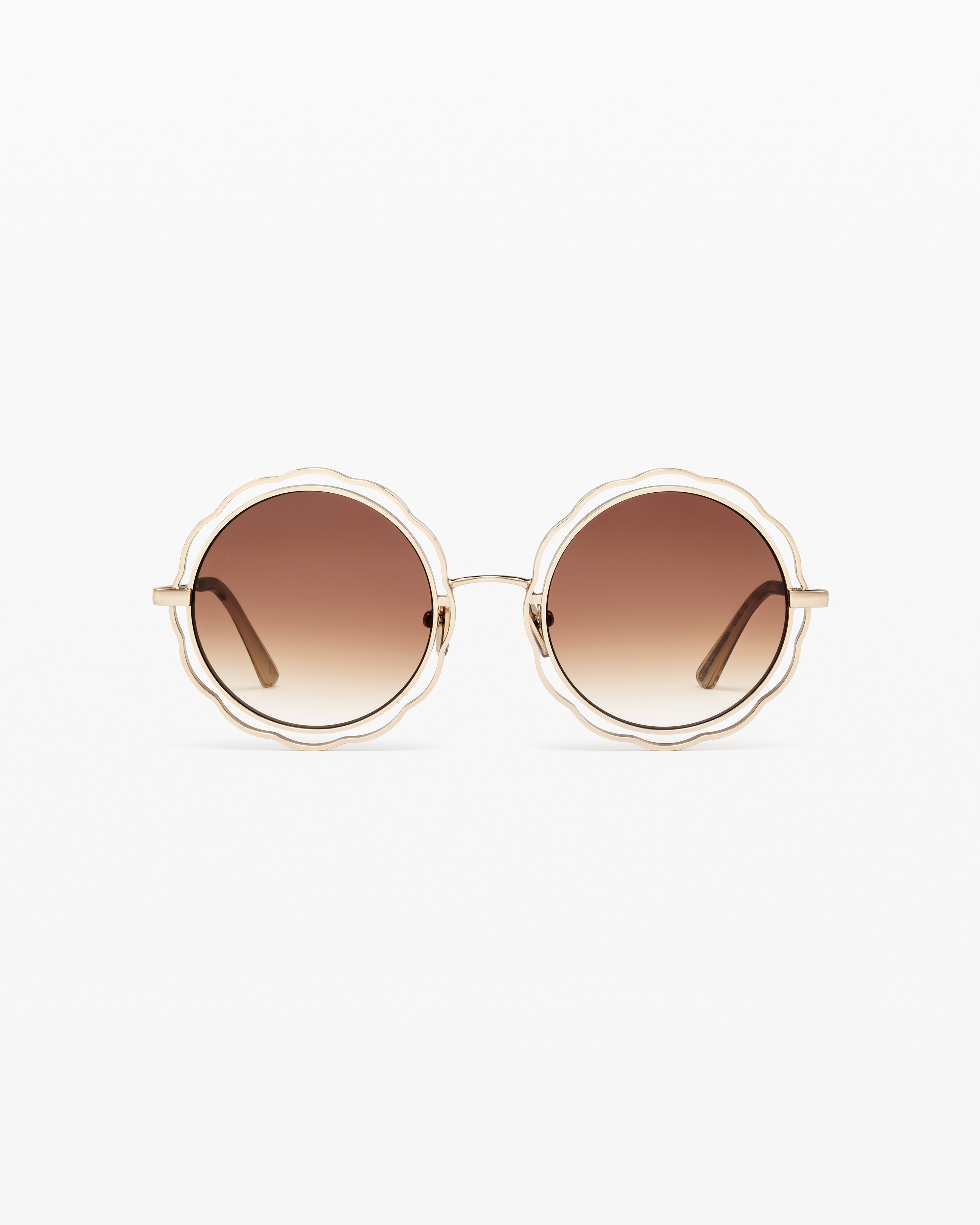 The Lilia Medium Women's Sunglasses in Gold | Jimmy Fairly US
