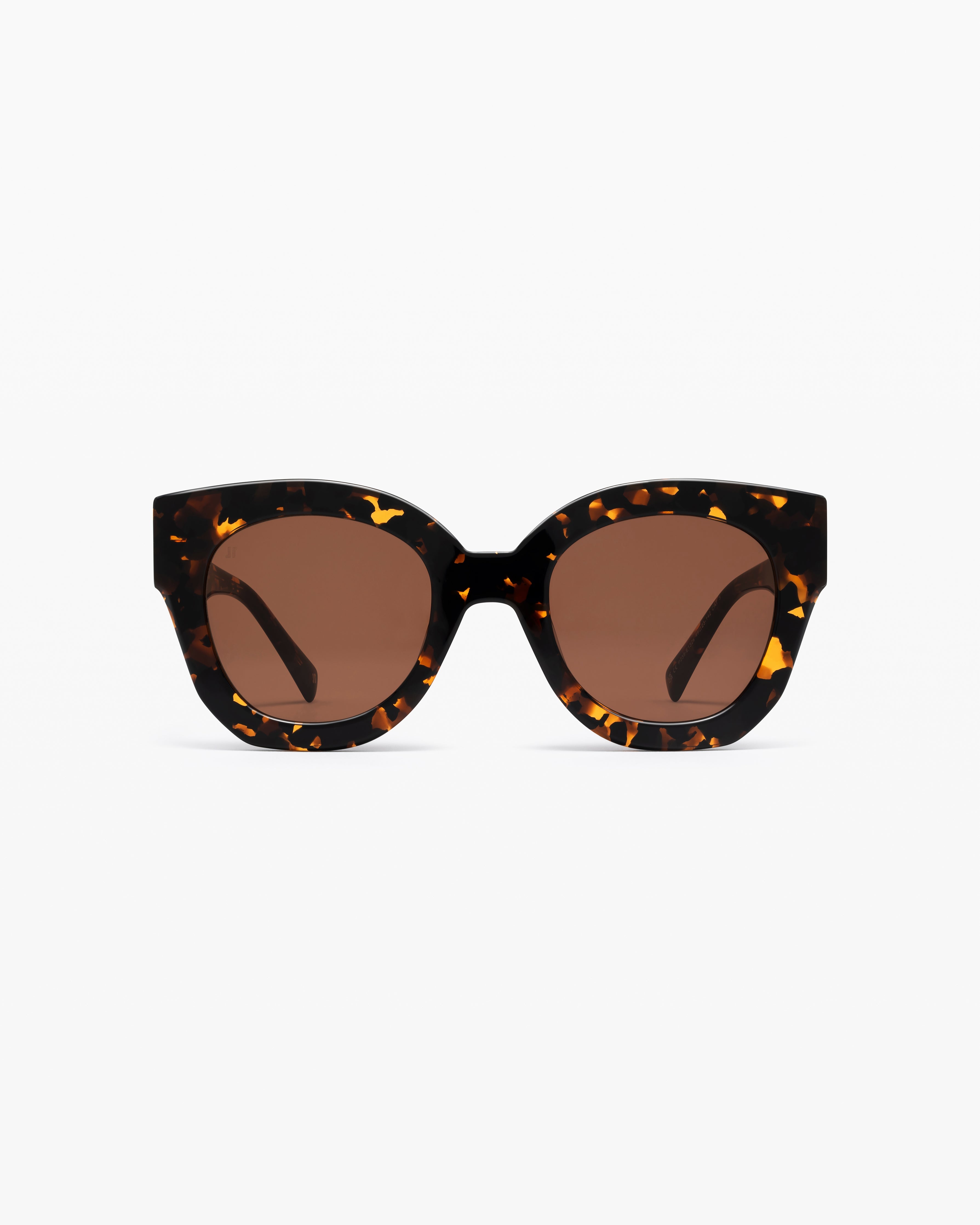 La Swirl Papillon Lunettes de Soleil Femme en Ecaille foncée