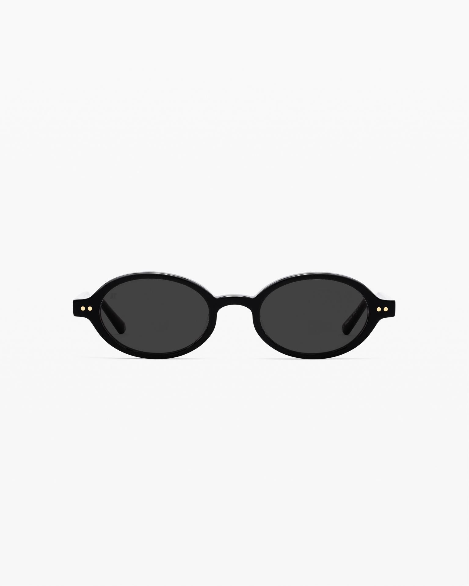 The Elvie Oval Women's Sunglasses in Black Jimmy Fairly NO