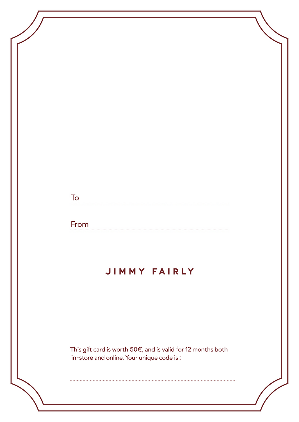 Carte cadeau  Accessoires in 