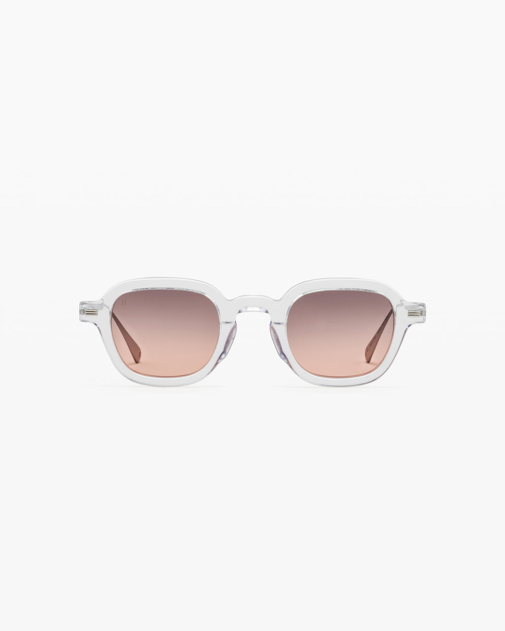 The Faro Rectangular Men's Sunglasses in Transparent