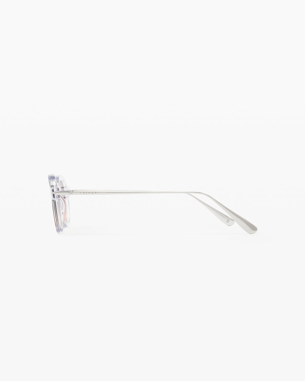 The Faro Rectangular Men's Sunglasses in Transparent
