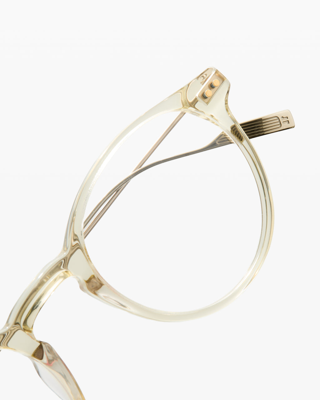 The Emilio Rund Herrenbrillen in Kristallgelb