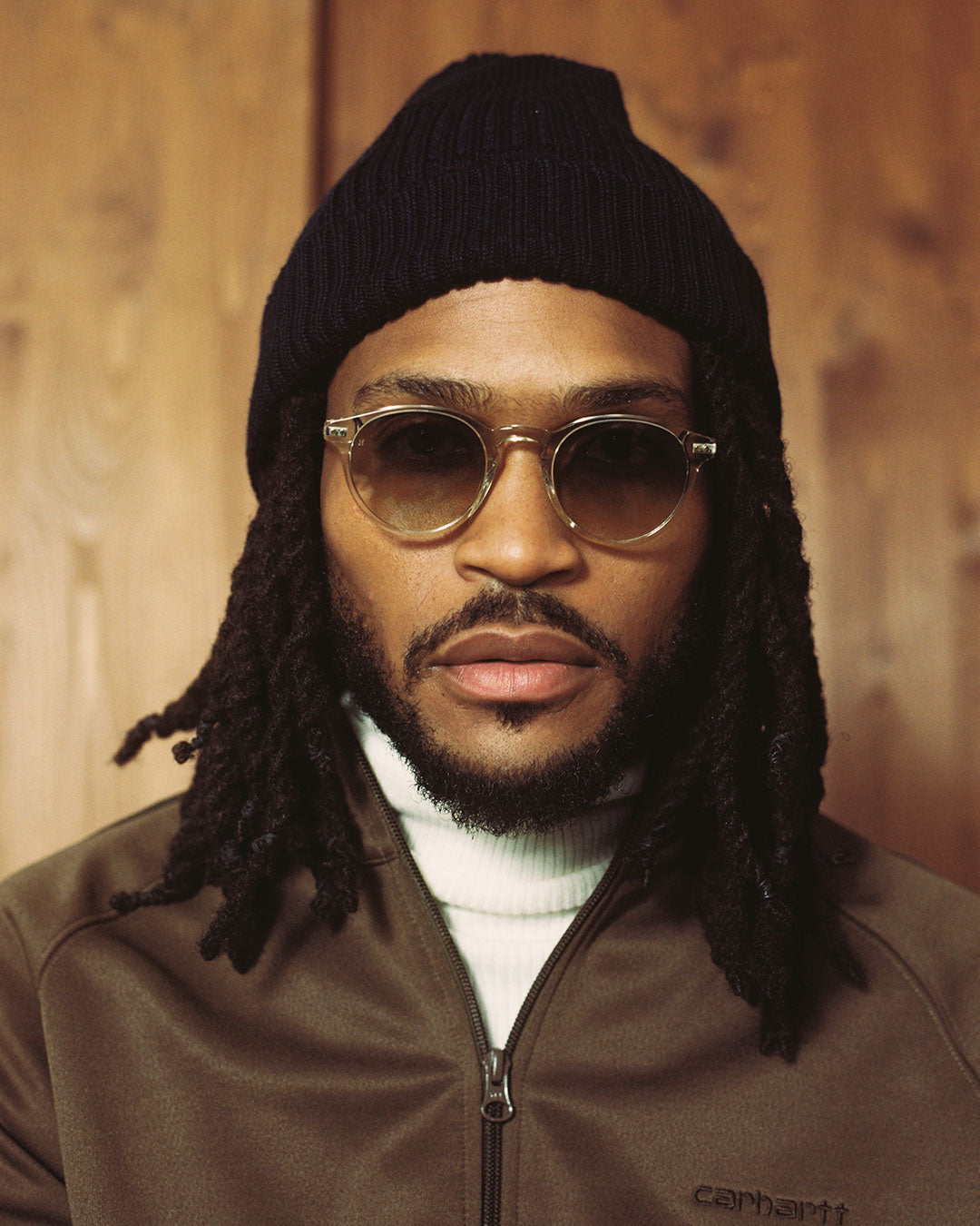 The Emilio Round Men's Sunglasses in Yellow