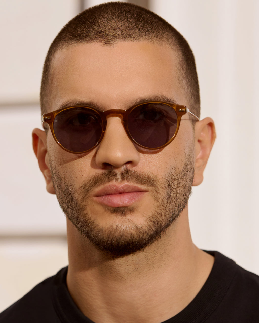 The Emilio Rund Herren-Sonnenbrillen in Braun