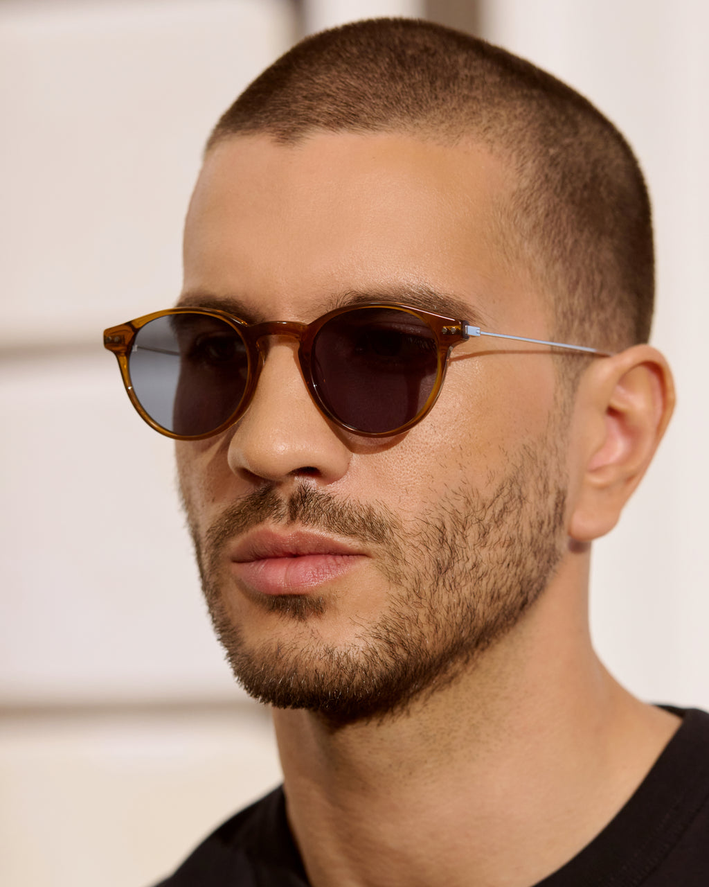 The Emilio Rund Herren-Sonnenbrillen in Braun