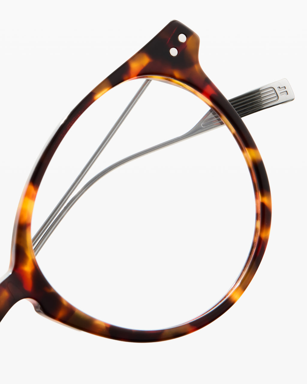 The Emilio Rund Herrenbrillen in Dark Tortoise