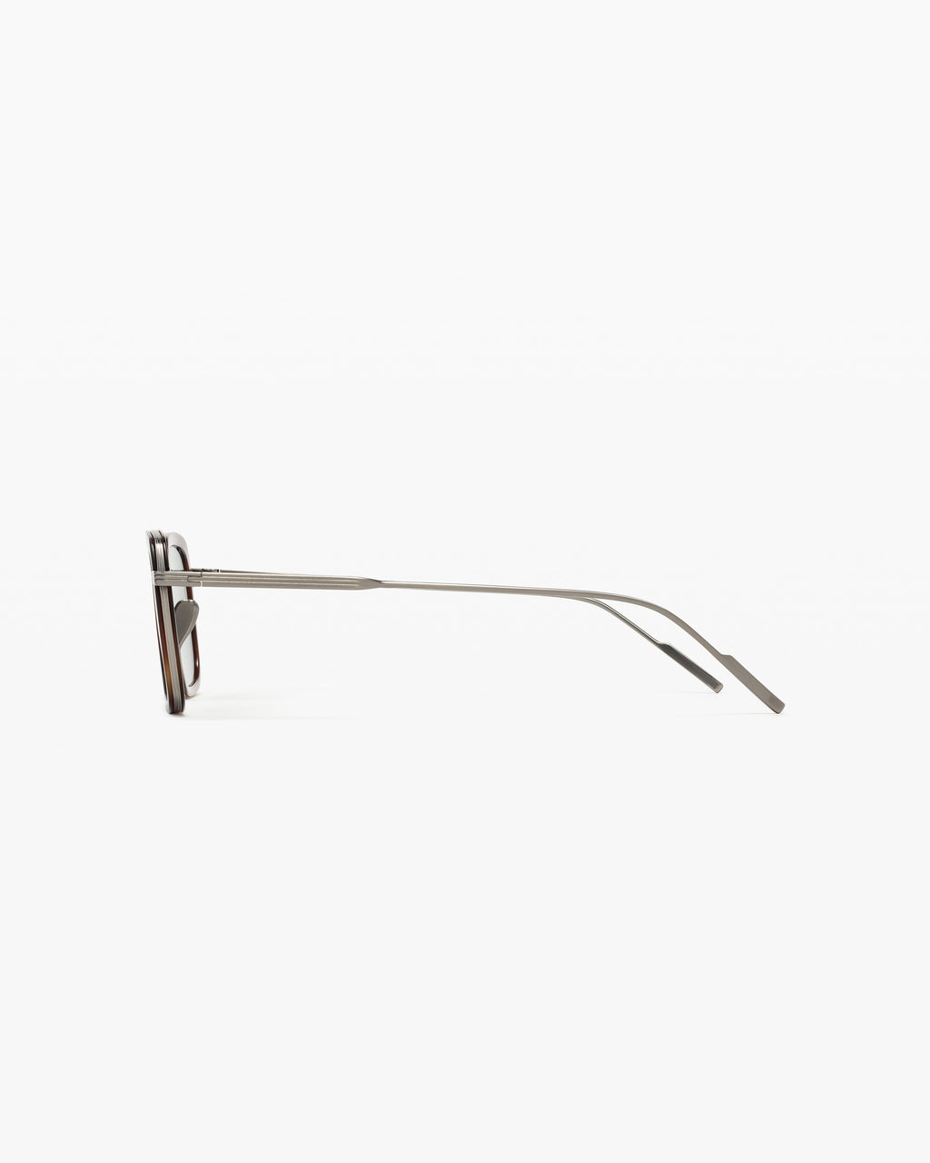 The Paros Rectangular Men's Sunglasses in Silver