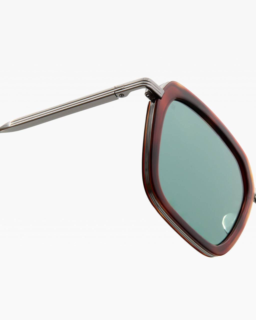 The Paros Rectangular Men's Sunglasses in Silver