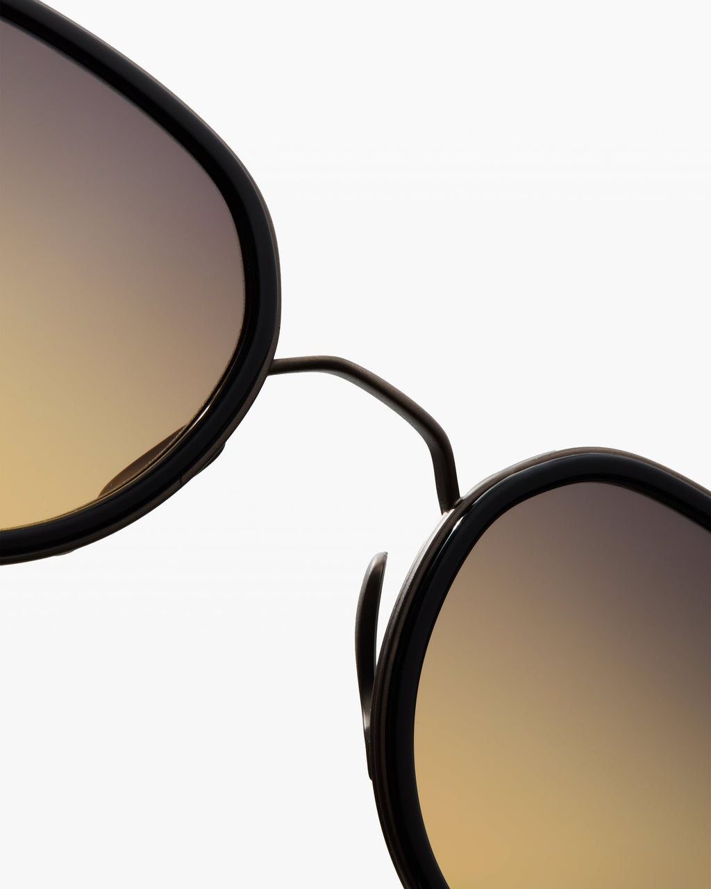 The Spiaggia Rund Herren-Sonnenbrillen in Schwarz