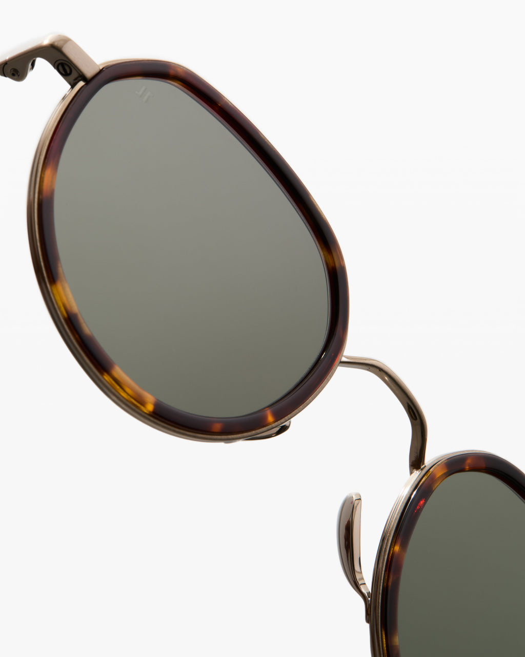 The Spiaggia Rund Herren-Sonnenbrillen in Dark Tortoise