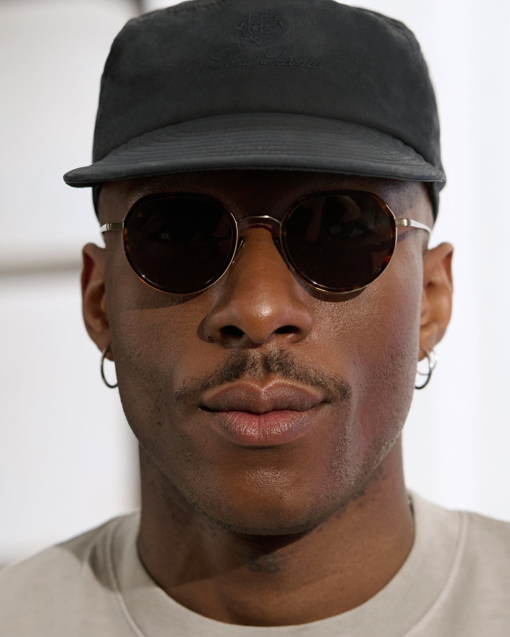 The Spiaggia Rund Herren-Sonnenbrillen in Dark Tortoise