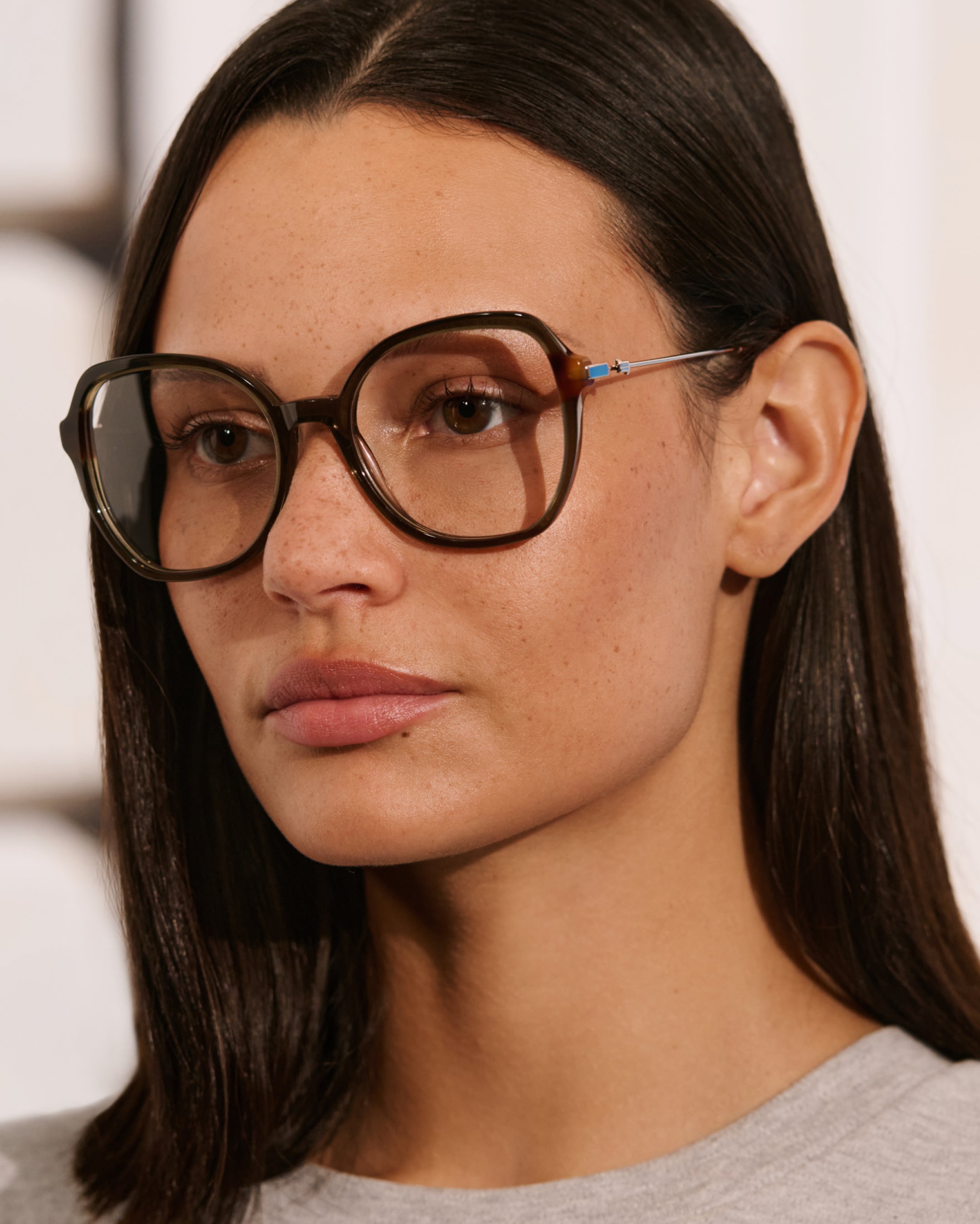 The Ella S Butterfly Women's Eyeglasses in Dark green