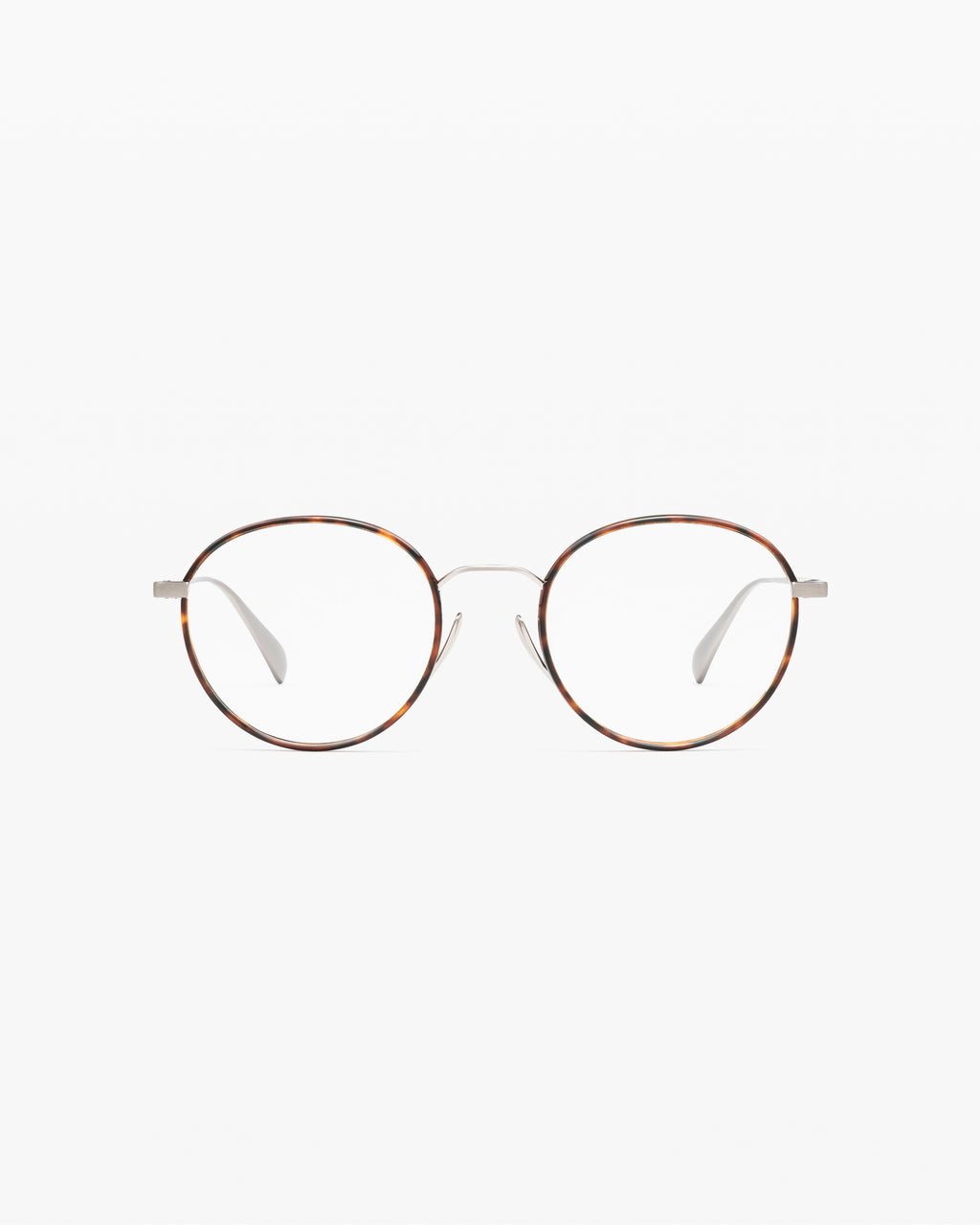 The Nori Rund Herrenbrillen in Silber