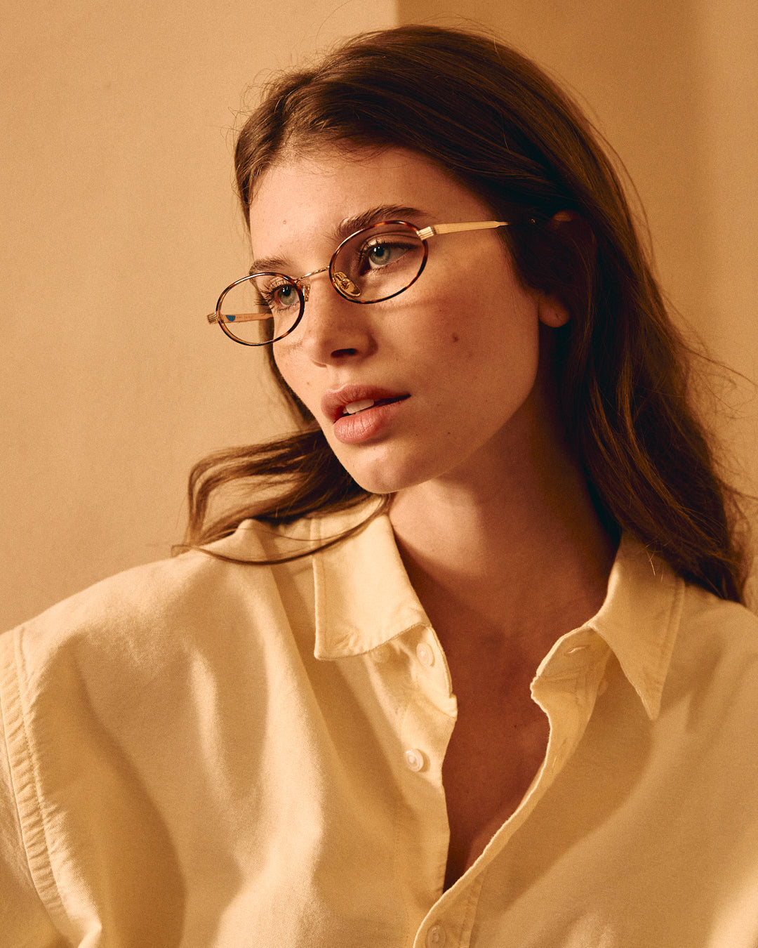 The Sigi Medium Women's Eyeglasses in Gold | Jimmy Fairly US