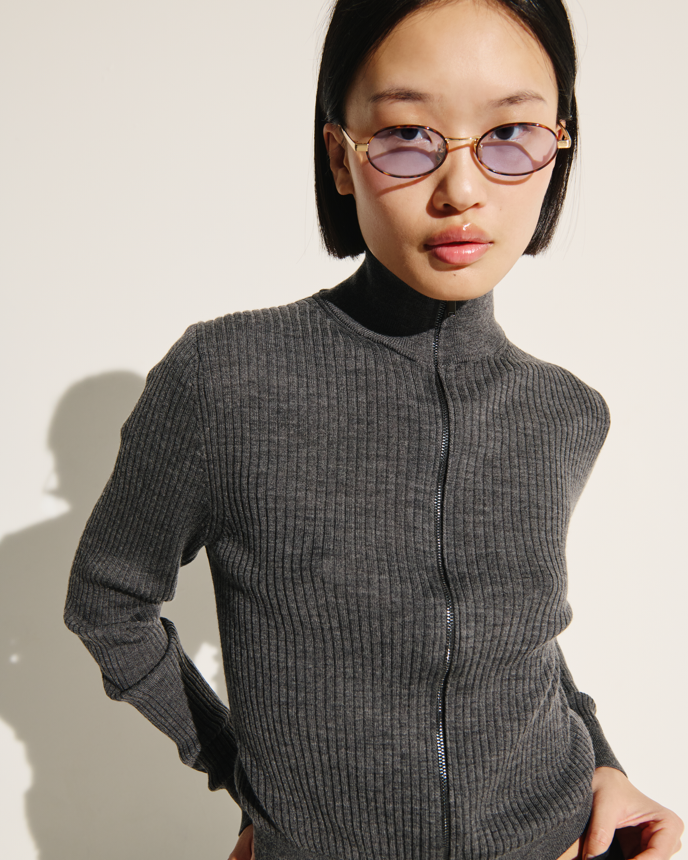 The Sigi JF Colors Oval Women's Sunglasses in Gold