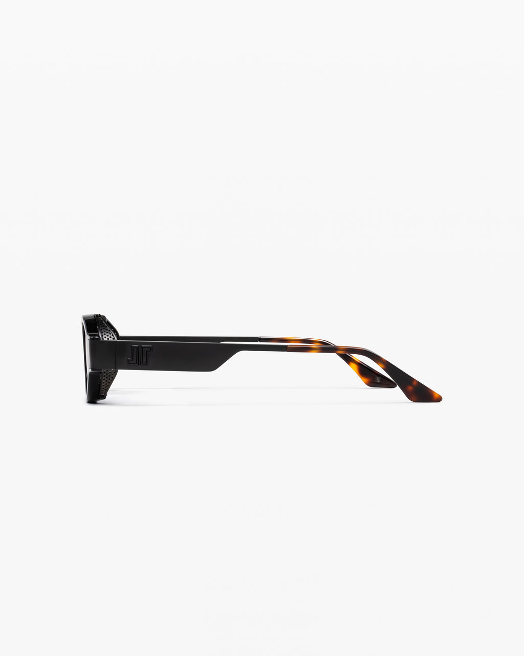 La Elvie Ovale Lunettes de Soleil pour femme in Noir