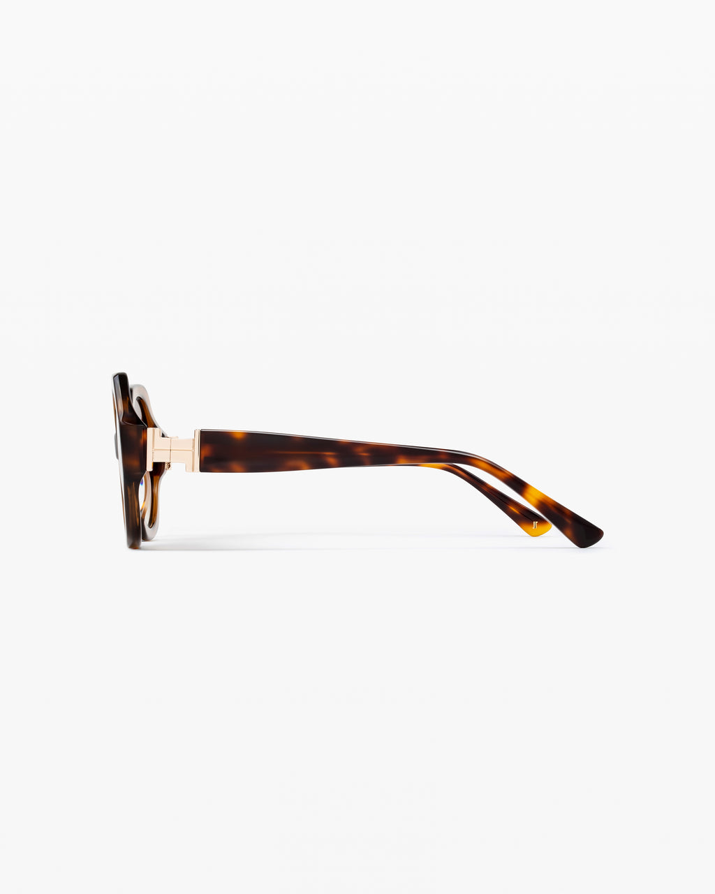 La Elea Hexagonal Lunettes de Soleil pour femme in Brun