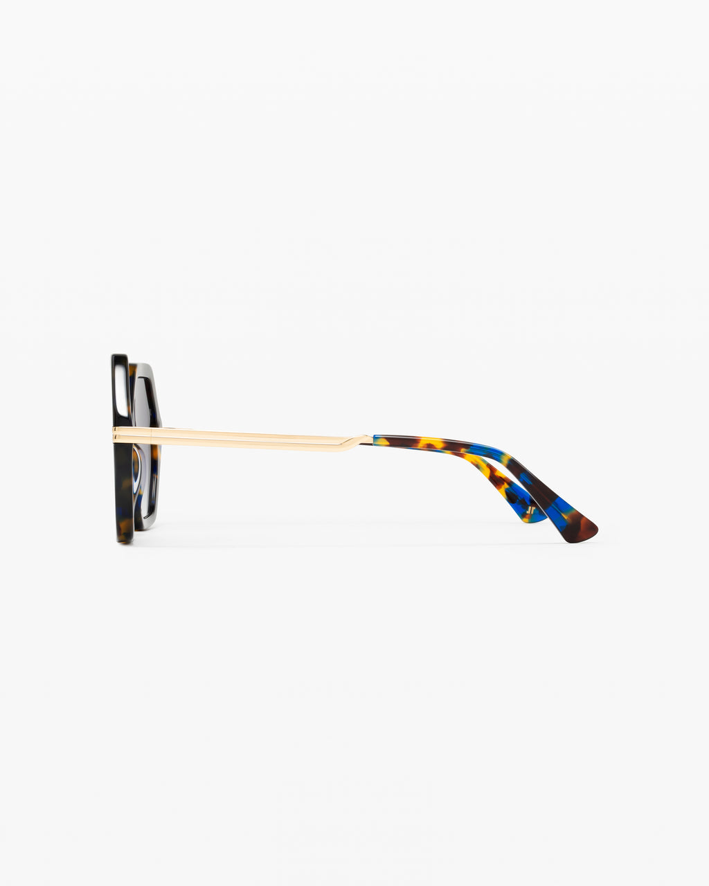 The Calista Hexagonal Women's Sunglasses in Tortoise