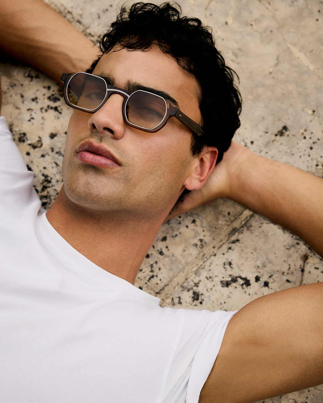 The Azio JF Colors Medium Men's Sunglasses in Brown | Jimmy Fairly US