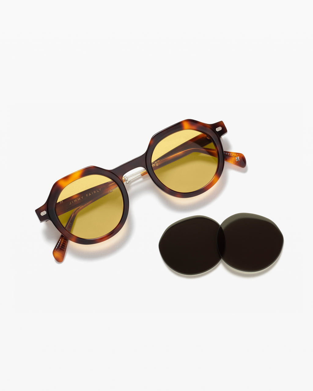 The Cove JF Colors Rund Herren-Sonnenbrillen in Dark Tortoise