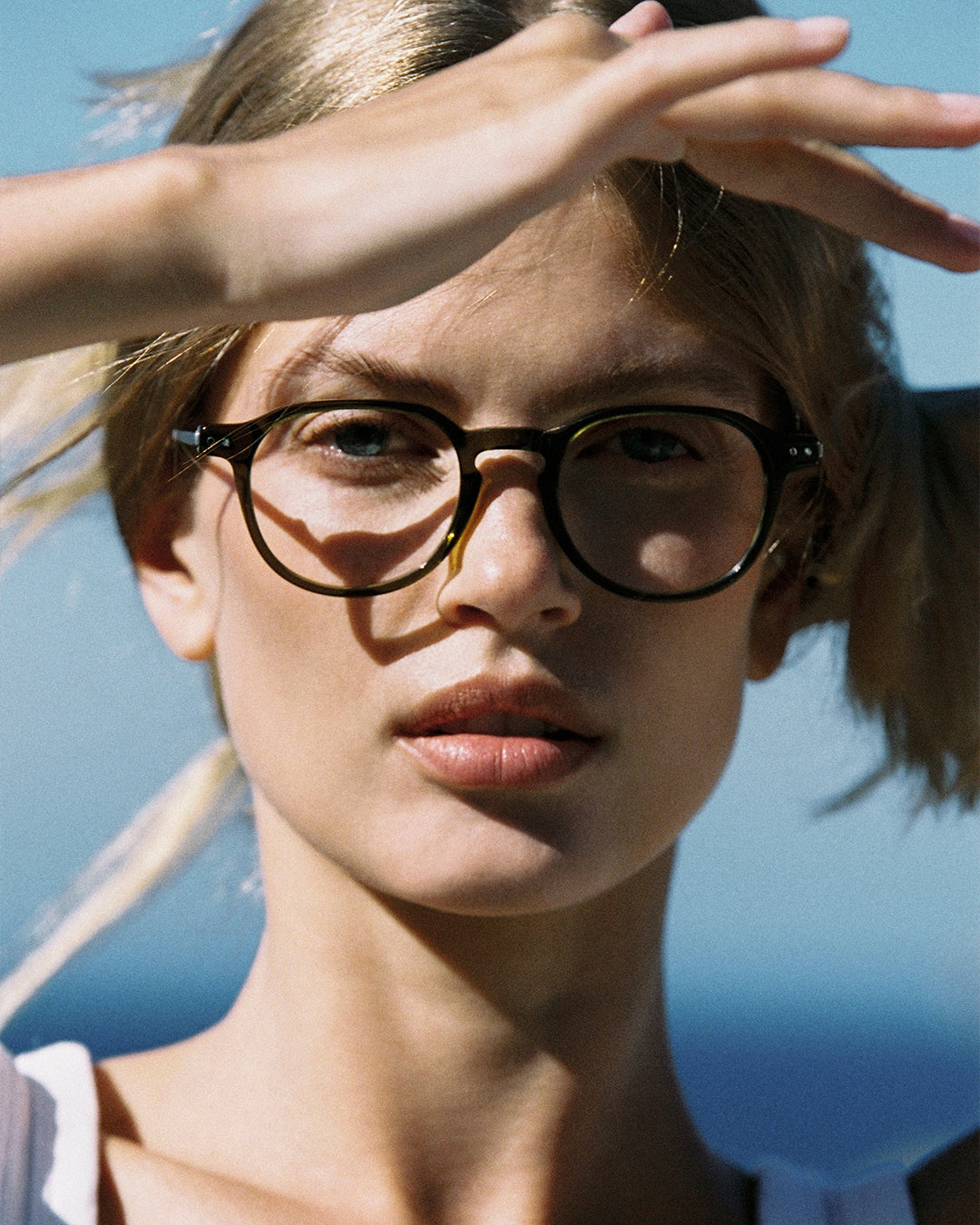 The Evans Round Men's Eyeglasses in Green