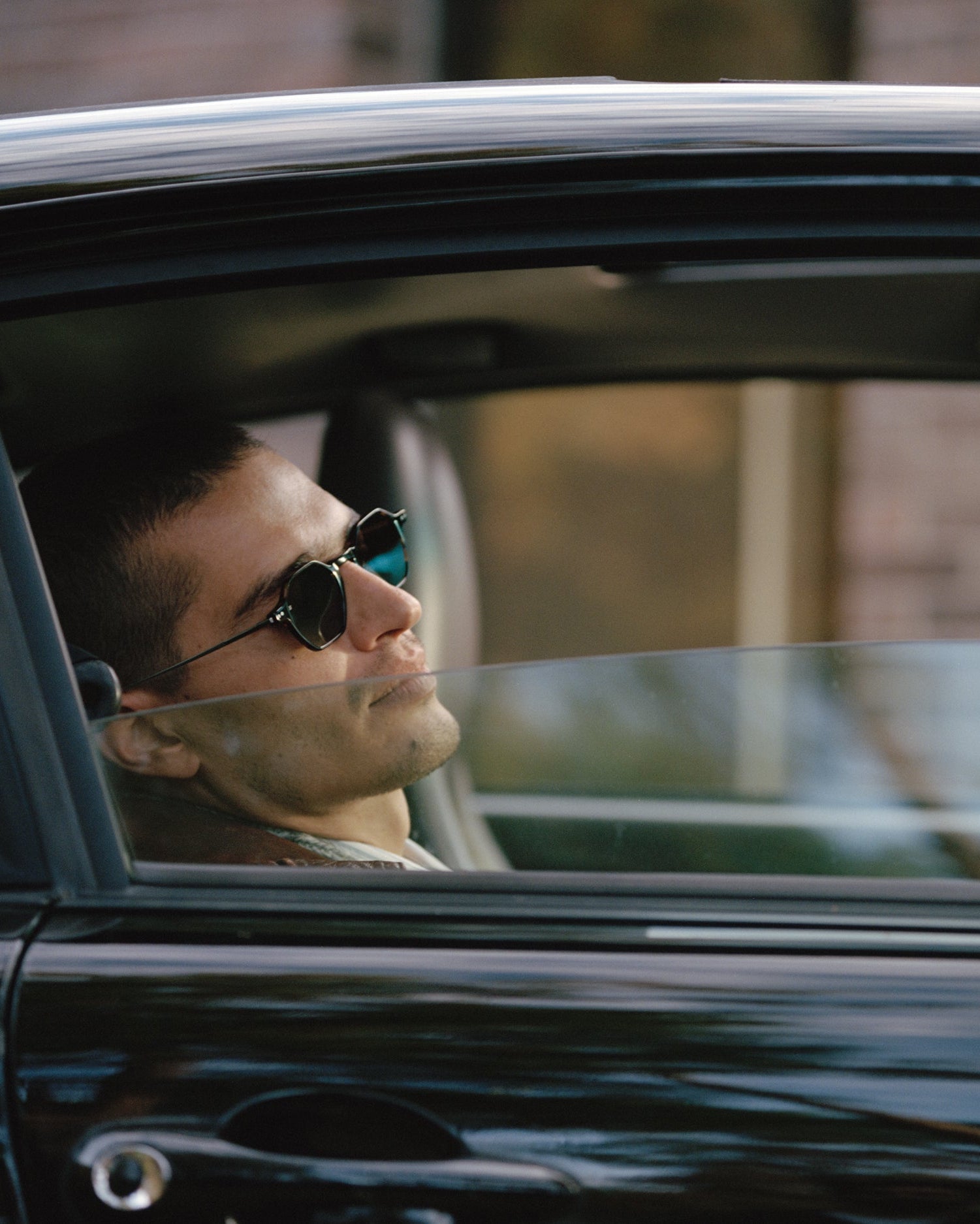 The Aziel Hexagonal Men's Sunglasses in Dark Tortoise