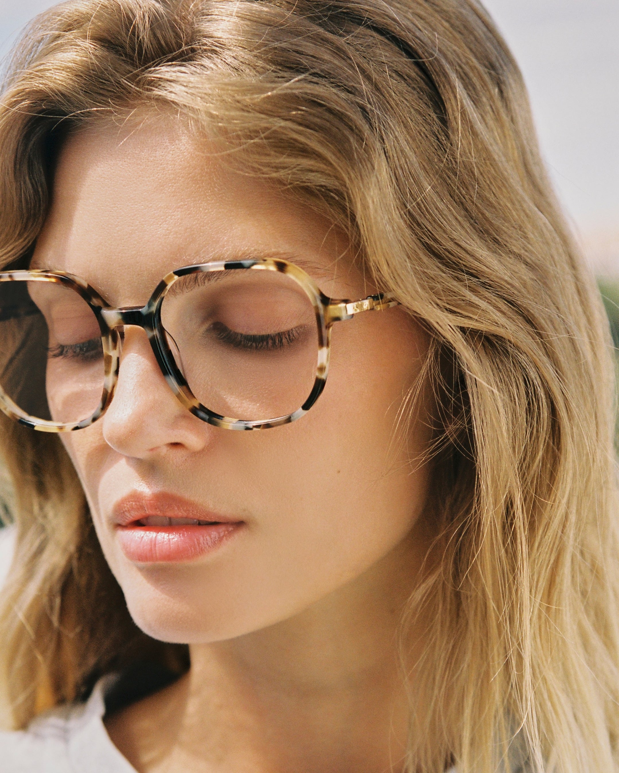 The Ade Square Women's Eyeglasses in Tortoise