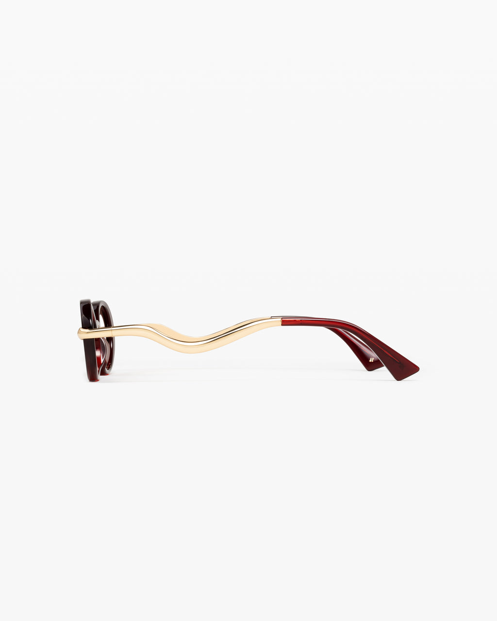 La Elvissa Ovale Lunettes de Soleil pour femme in Rouge