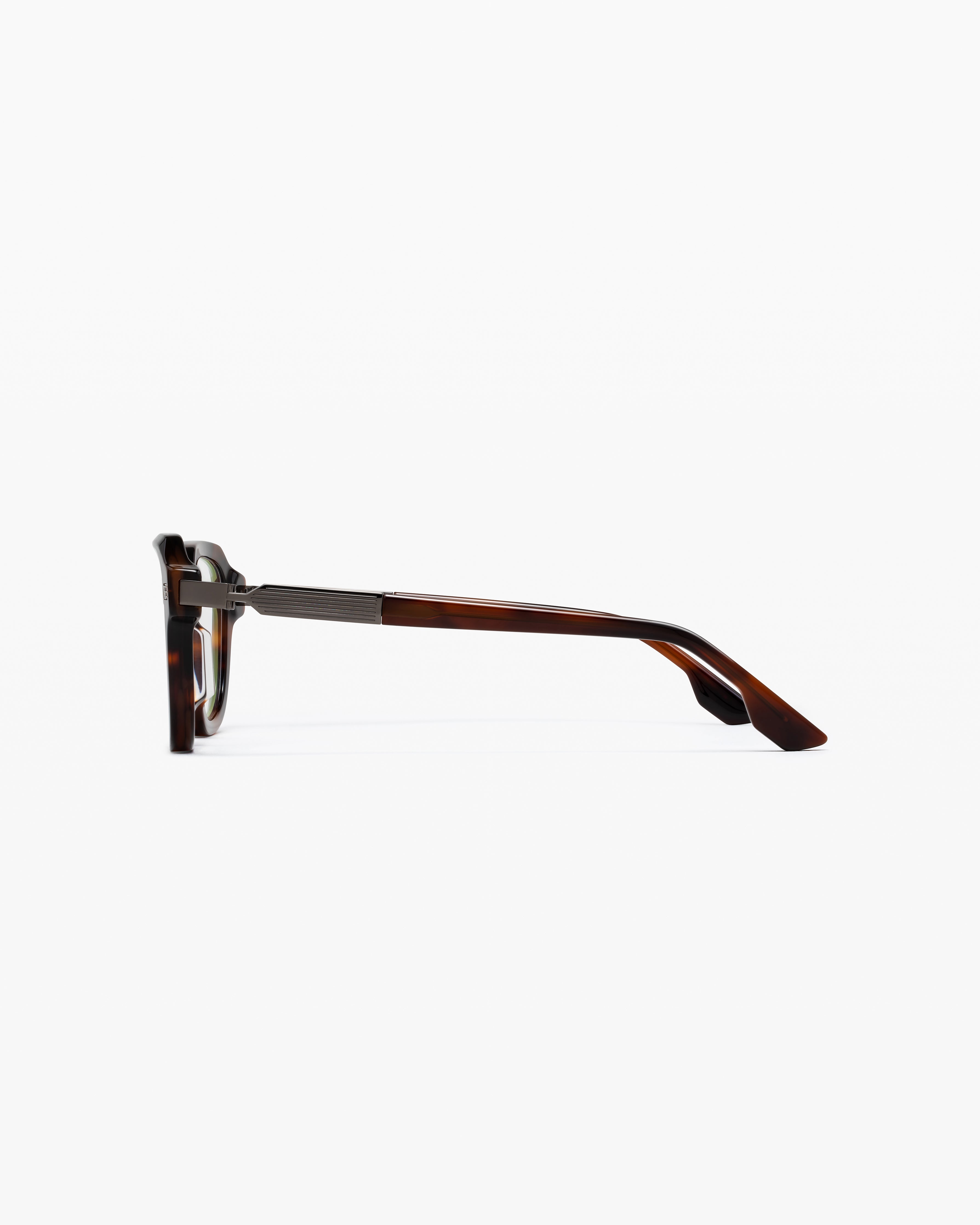 The Soleo Square Men's Eyeglasses in Brown