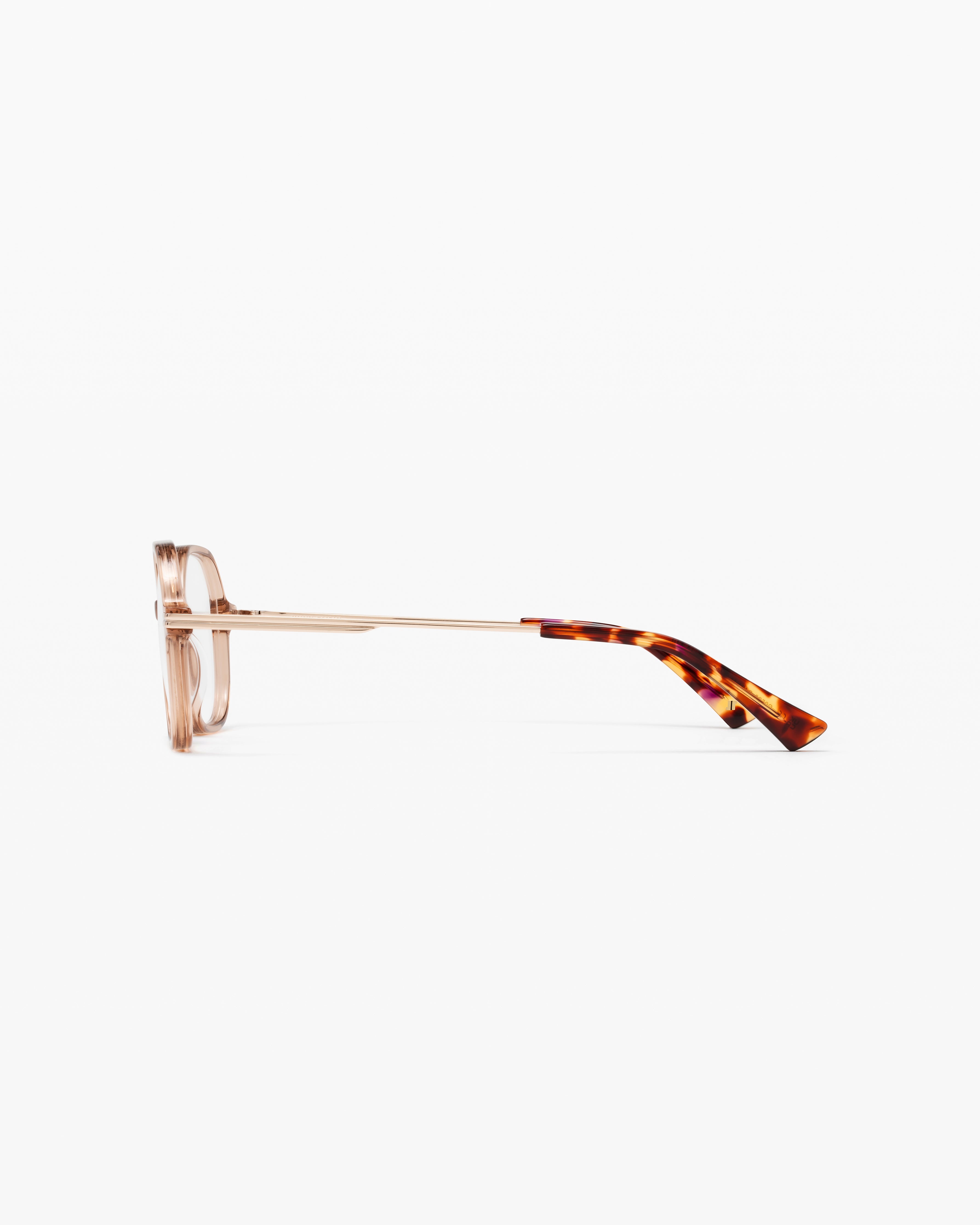 The Neya Hexagonal Women's Eyeglasses in Pink