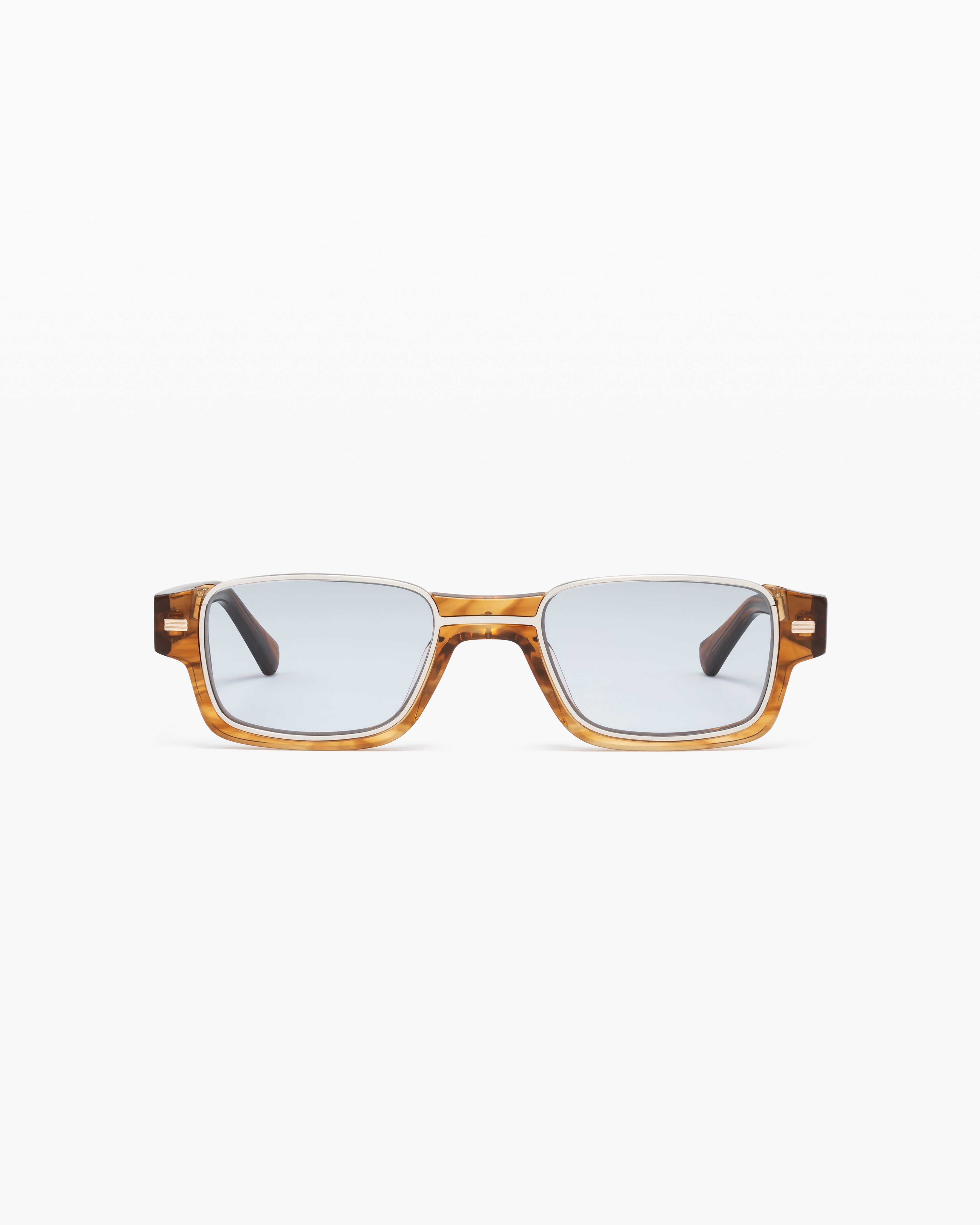 The Mado Rectangular Men's Sunglasses in Brown