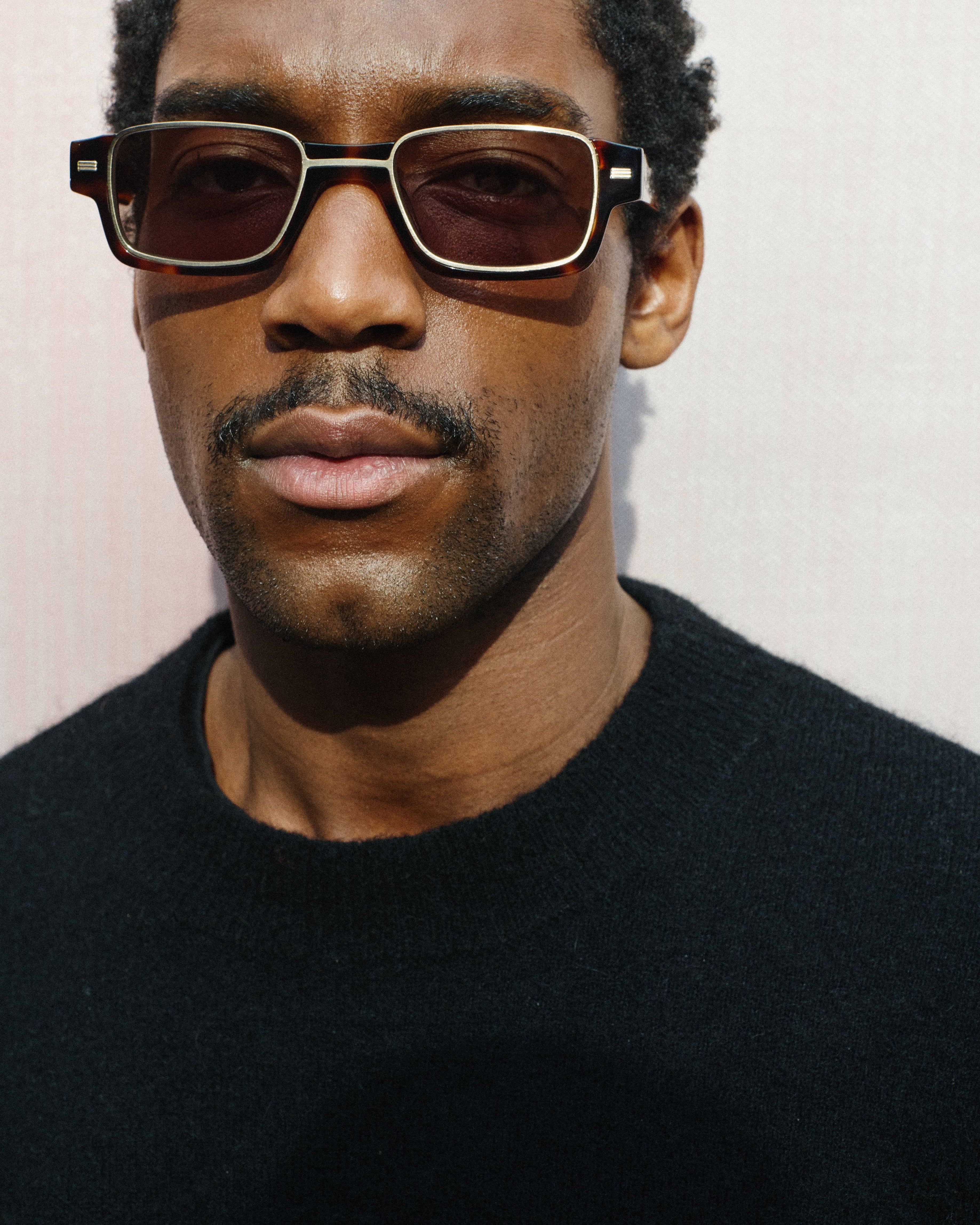 The Mado Rectangular Men's Sunglasses in Dark Tortoise