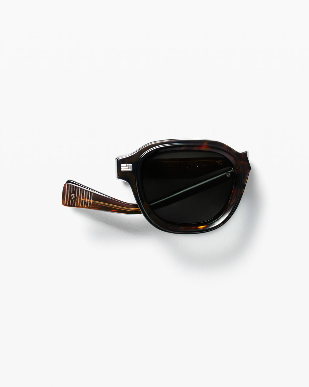 The Nano Napoli Square Men's Sunglasses in Dark Tortoise