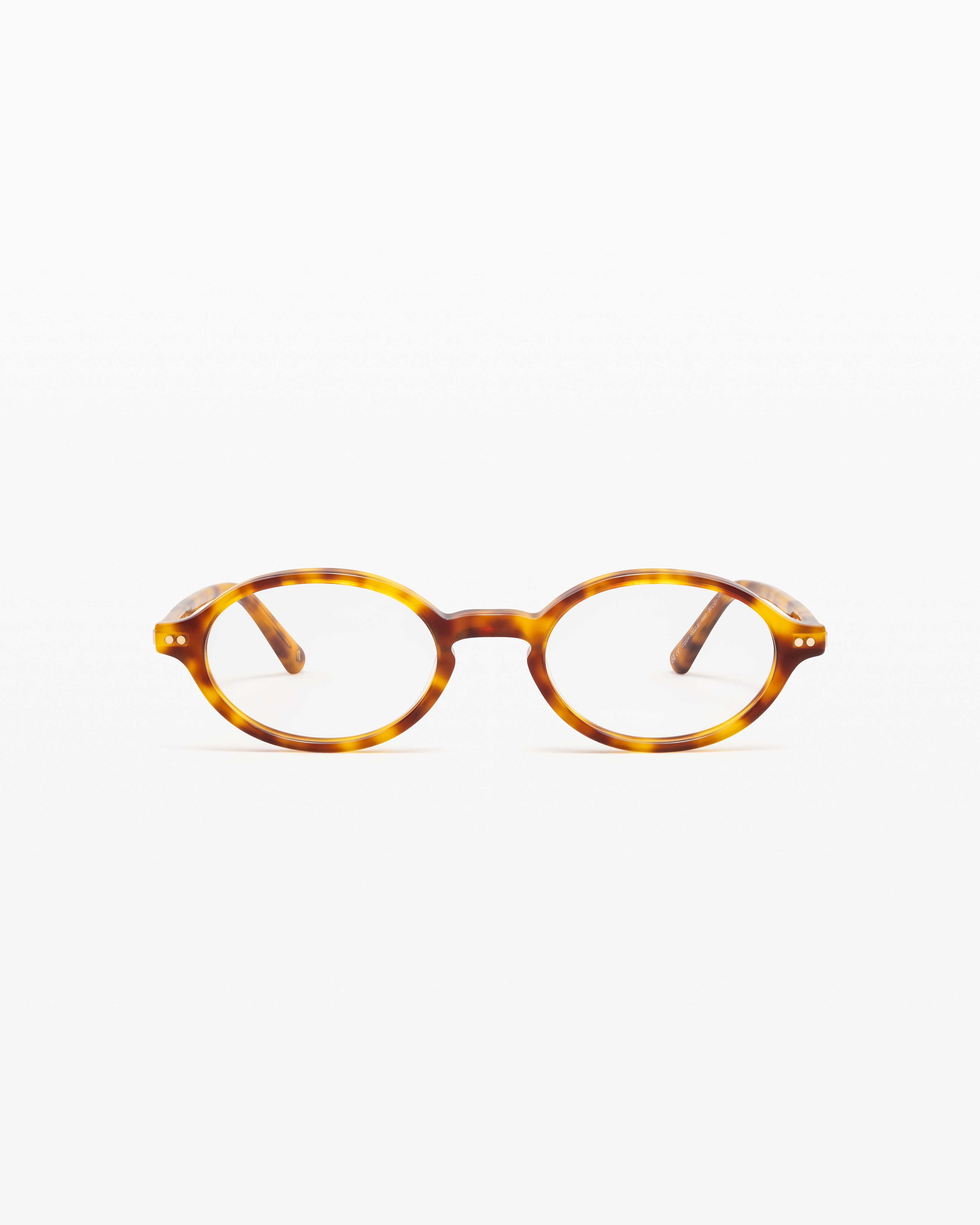 The Tribeca Oval Women's Eyeglasses in Yellow Tortoise