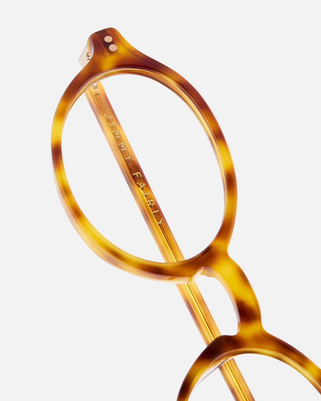 La Tribeca Ovaladas Gafas para Mujer in Carey amarillo