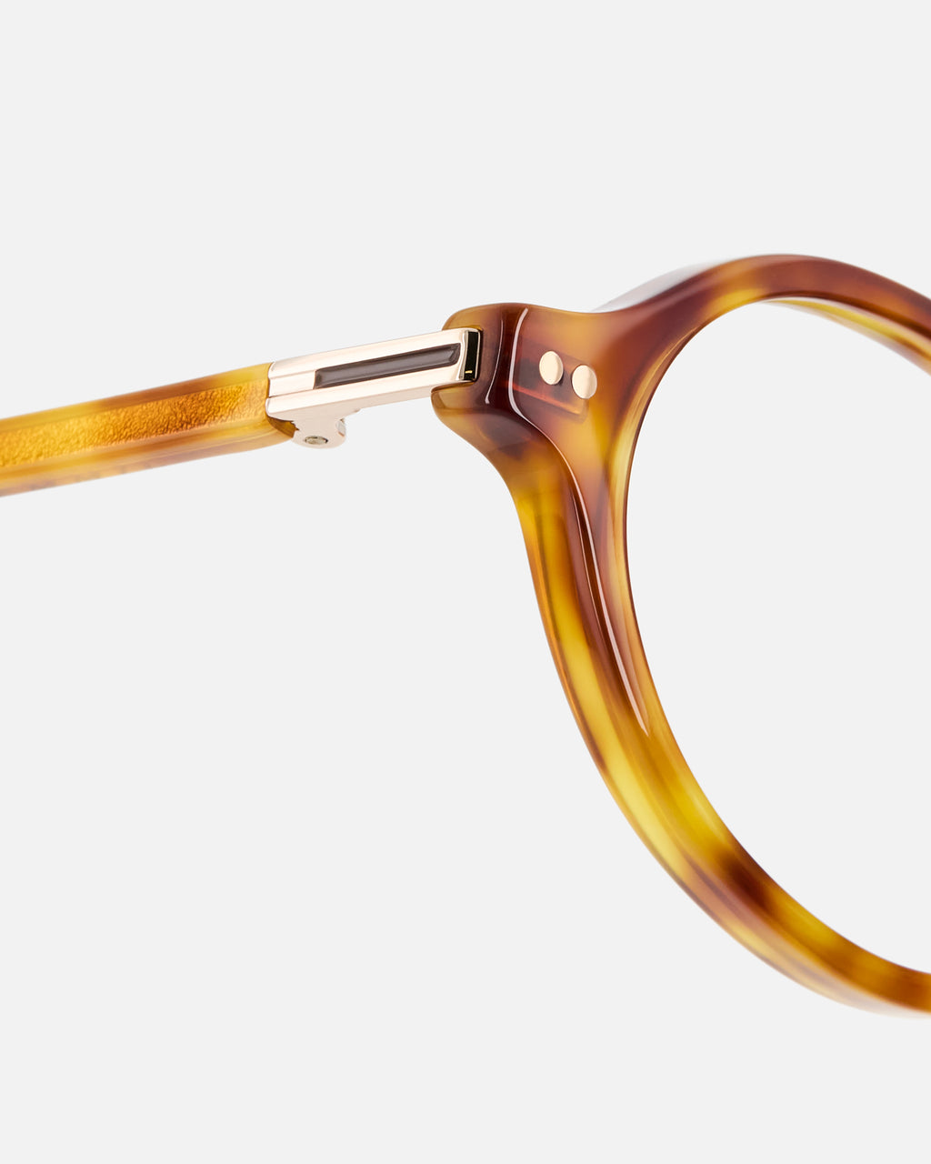 La Tribeca Ovaladas Gafas para Mujer in Carey amarillo