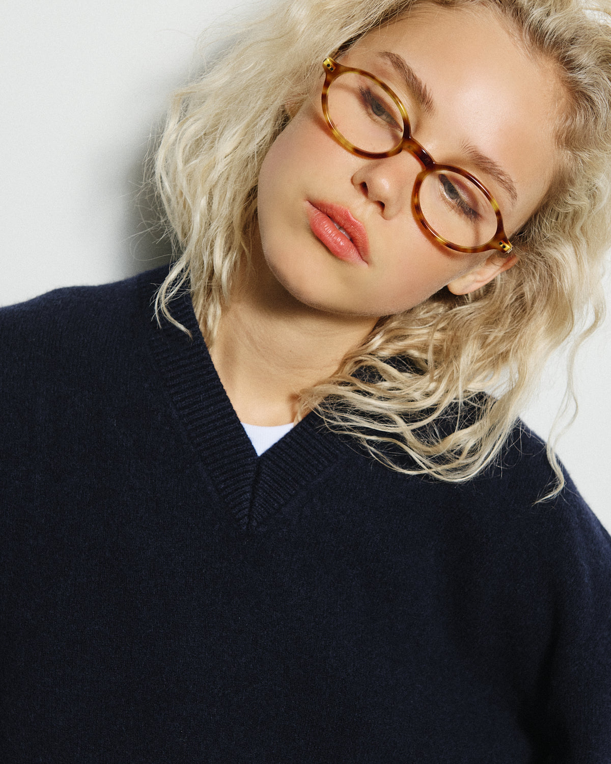 The Tribeca Oval Women's Eyeglasses in Yellow Tortoise