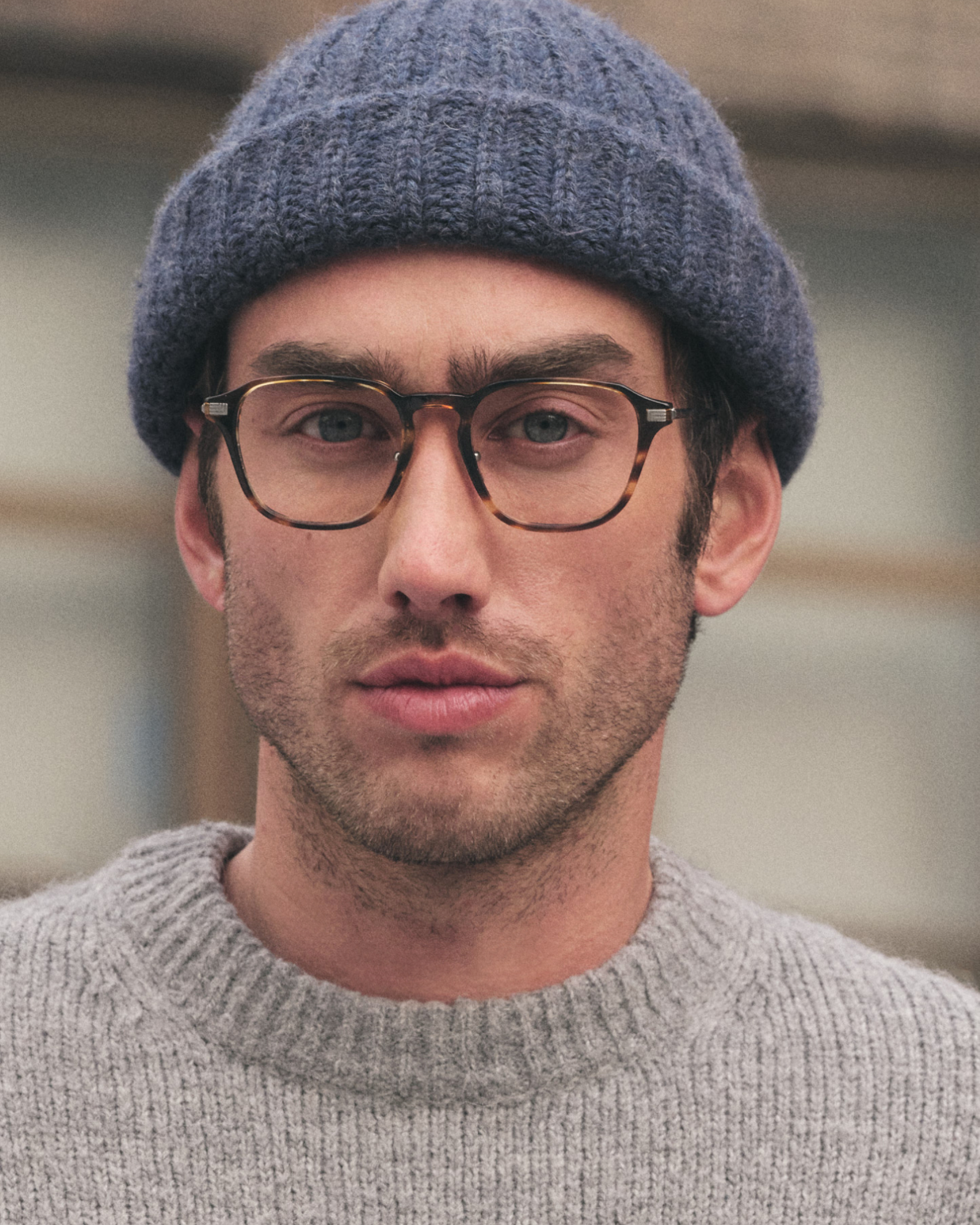 The Spotlight Square Men's Eyeglasses in Brown