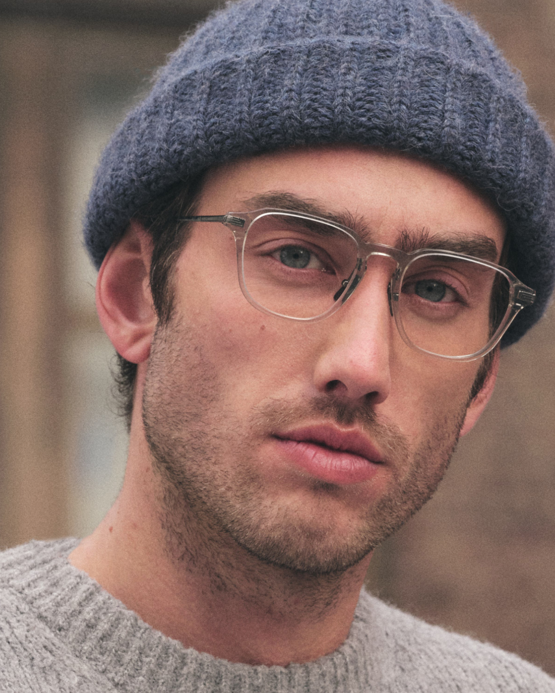 The Spotlight Square Men's Eyeglasses in Gray