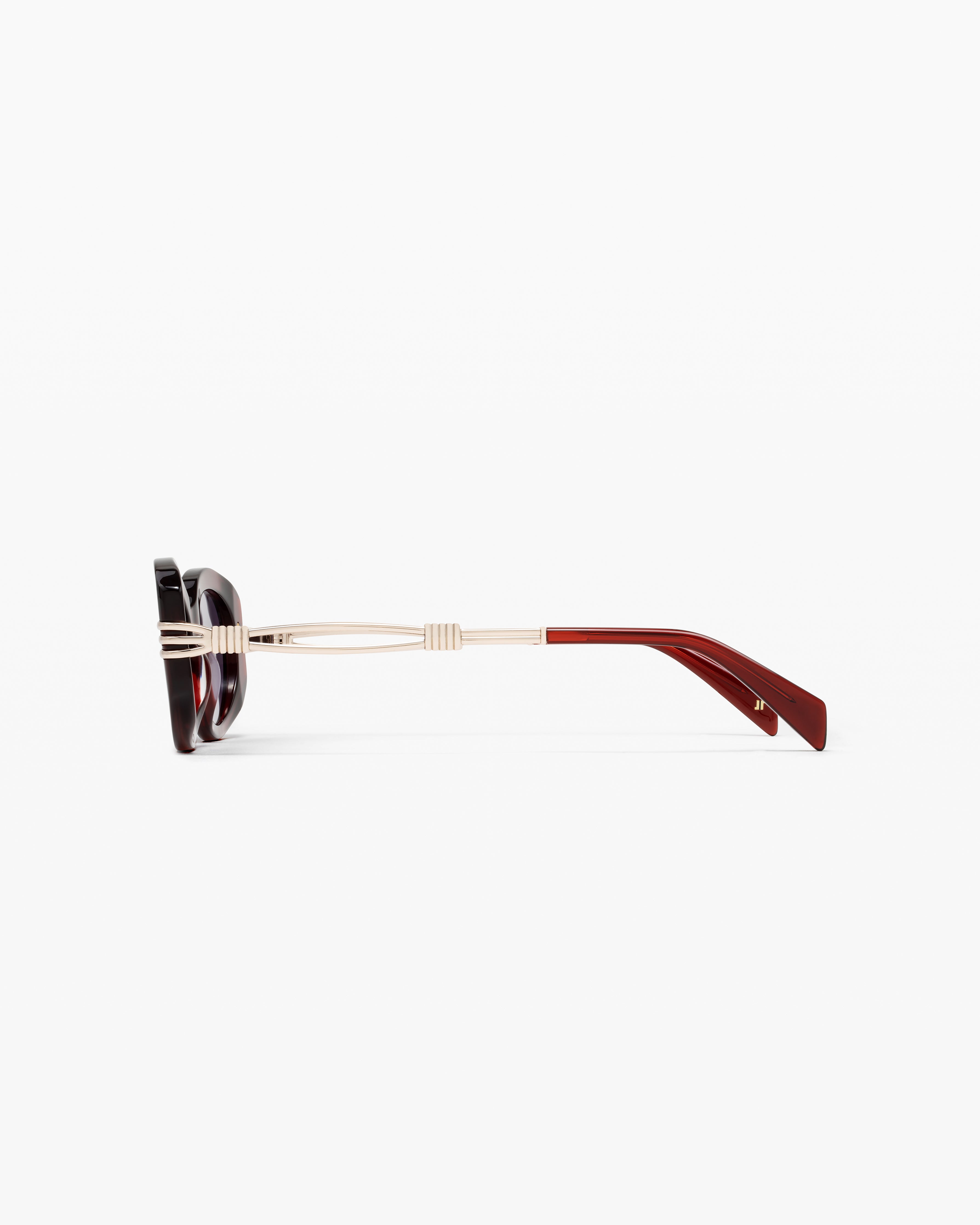 La Goma Ovale Lunettes de Soleil pour femme in Rouge