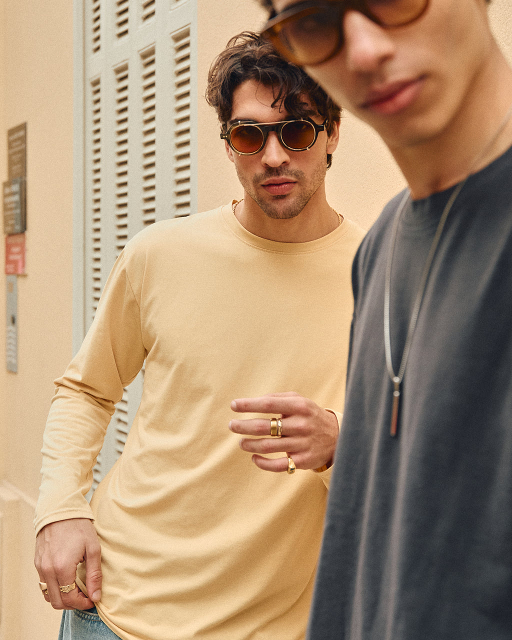 La Mint Redonda Gafas de Sol para Hombre in Verde