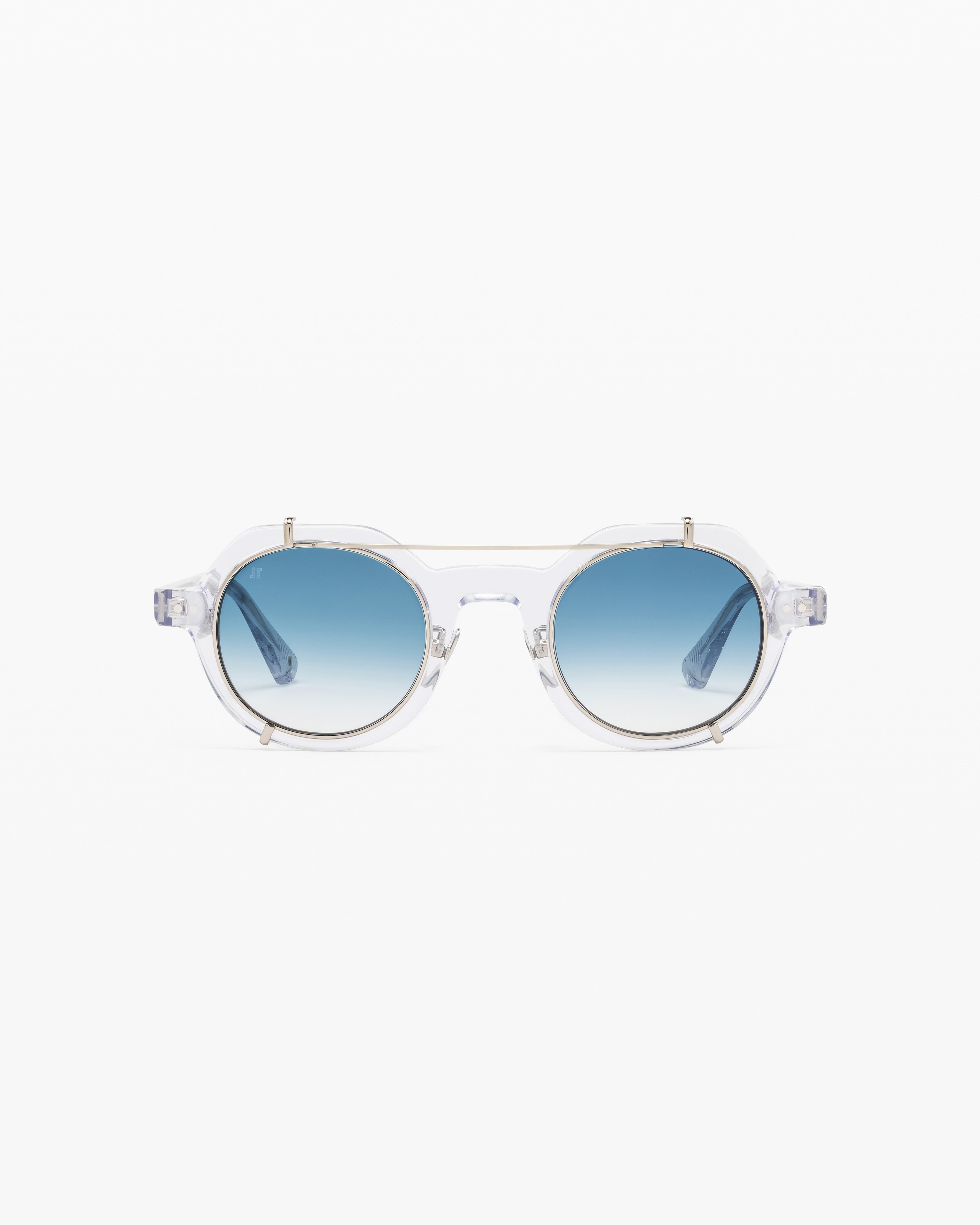 The Mint Round Men's Sunglasses in Transparent