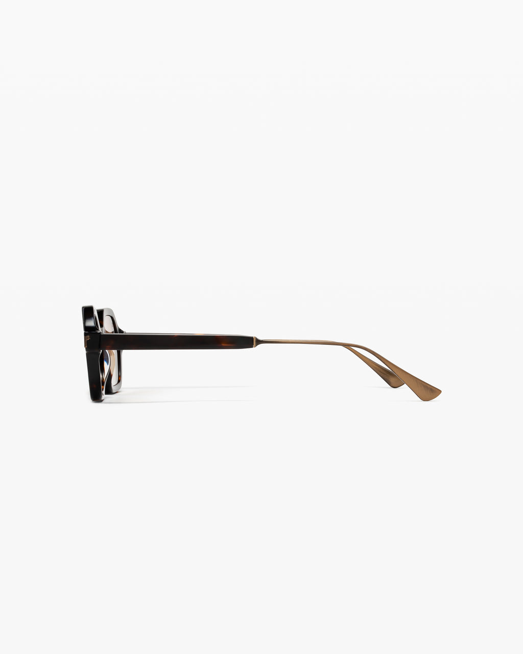 La West Hexagonal Lunettes de Soleil pour homme in Ecaille foncée