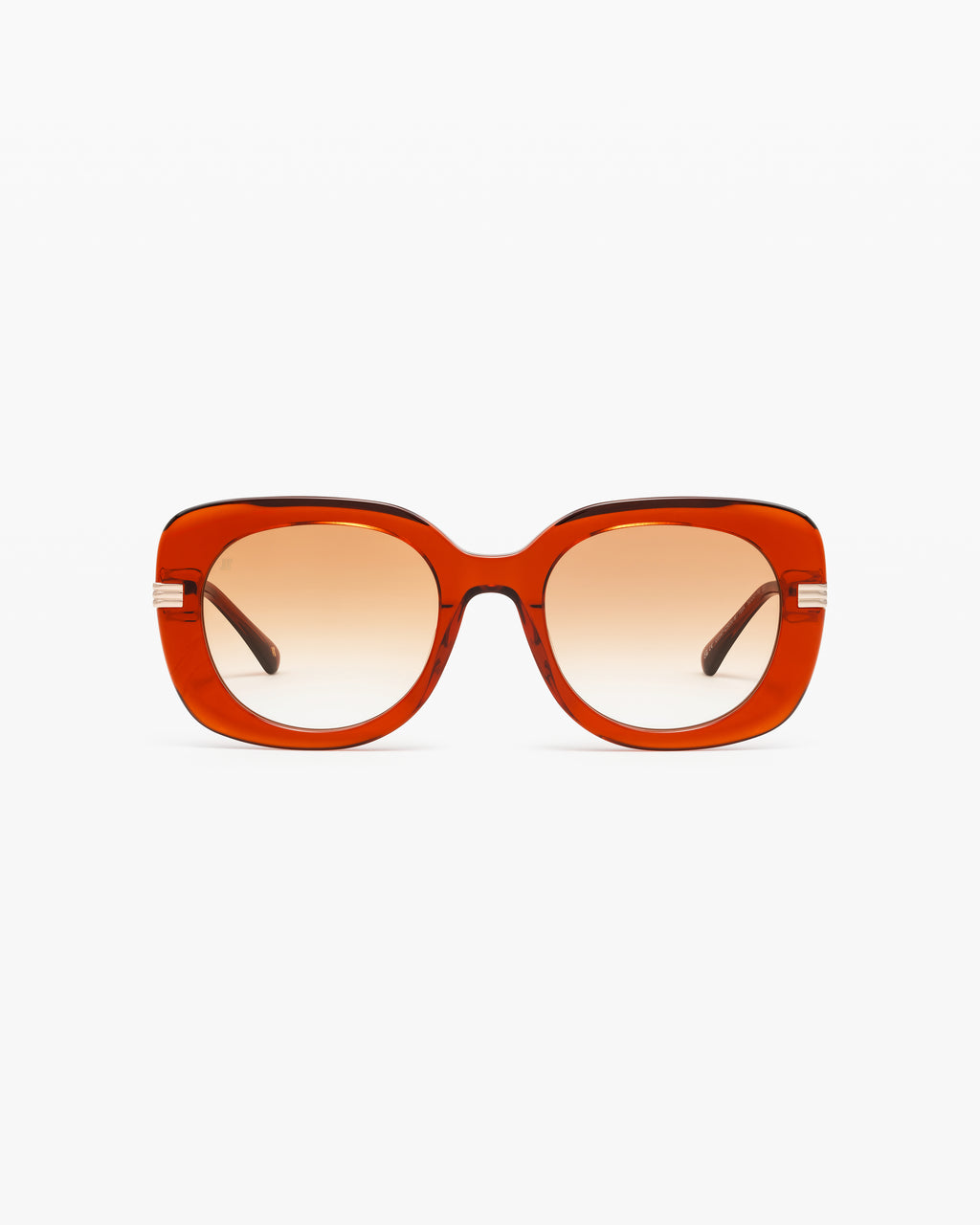 La Malibu Carré Lunettes de Soleil pour femme in Orange