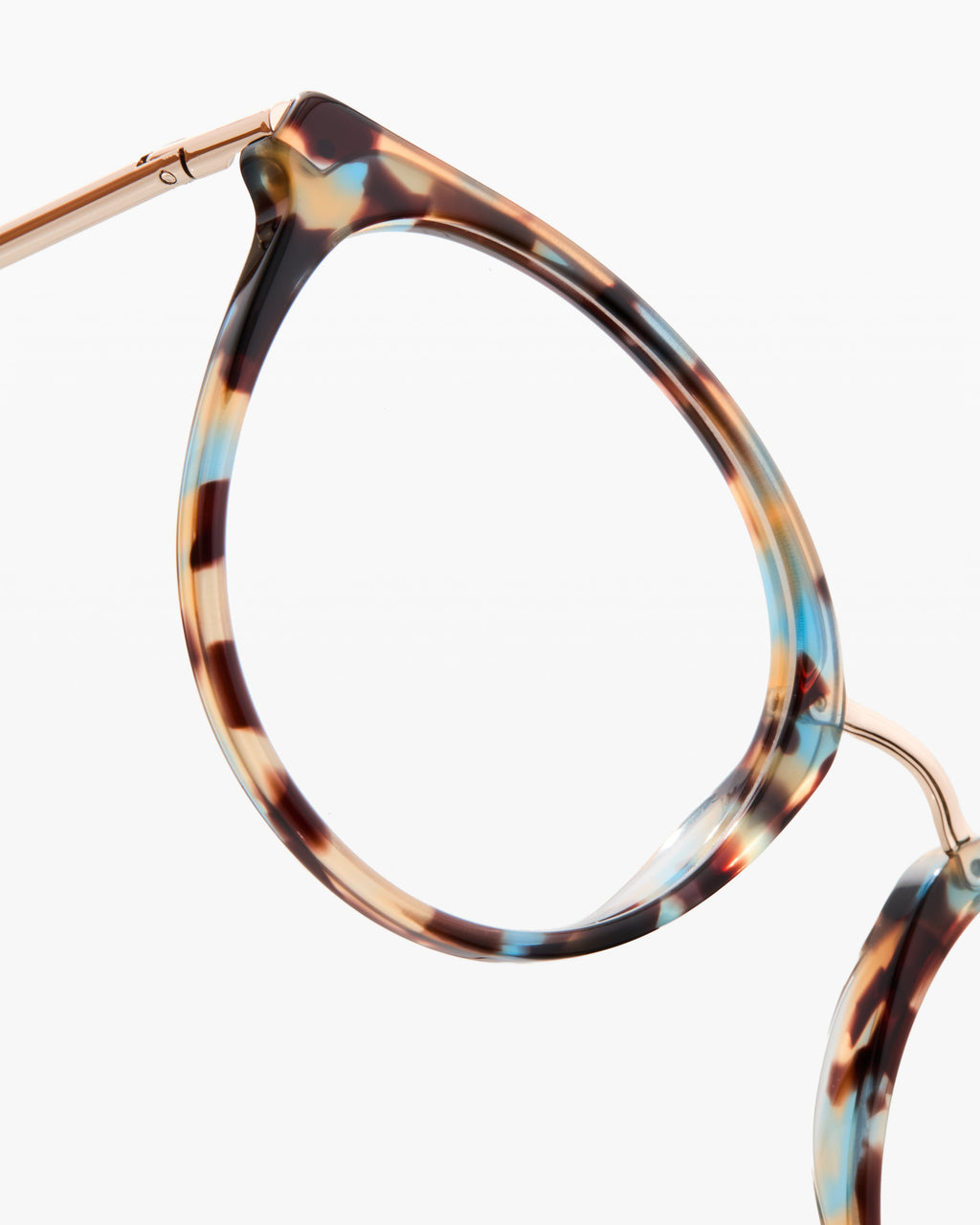 La Peach L Rond Lunettes de Vue pour femme in Ecaille bleue