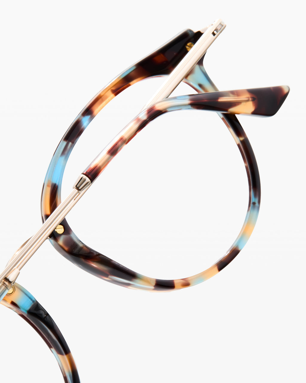 La Peach L Rond Lunettes de Vue pour femme in Ecaille bleue