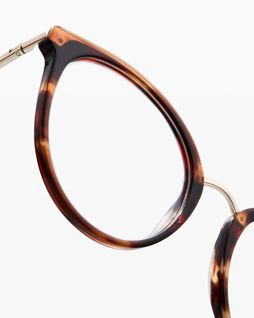 The Peach Round Women's Eyeglasses in Dark Tortoise