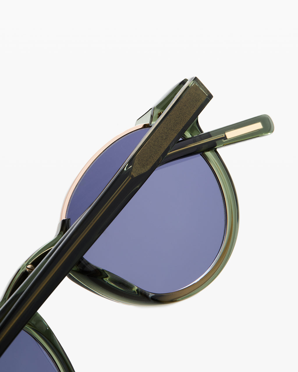 The E-001 Rund Herren-Sonnenbrillen in Grün